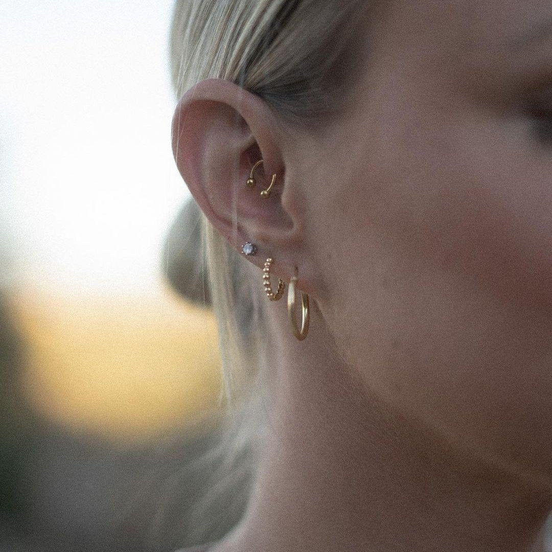 Prosecco Beaded Hoop - LLUME Jewelry