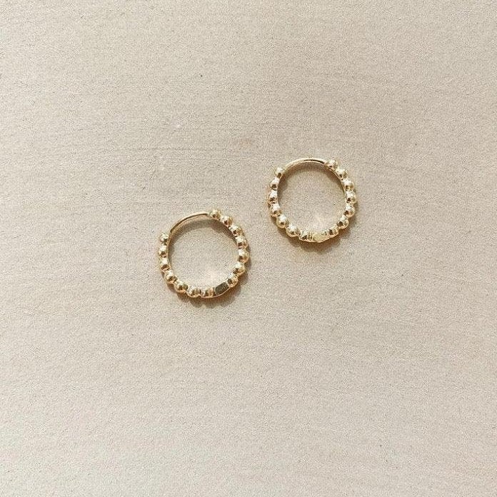 Prosecco Beaded Hoop - LLUME Jewelry