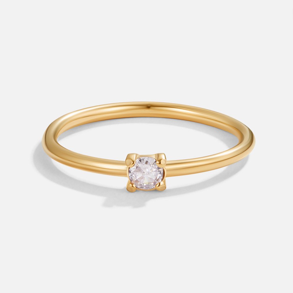 Birthstone 18K Gold Rings - Beautiful Earth Boutique