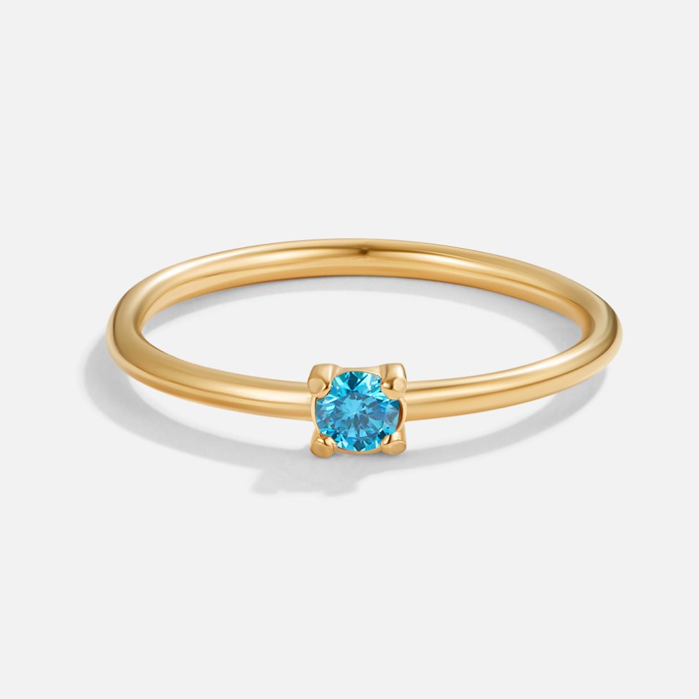 Birthstone 18K Gold Rings - Beautiful Earth Boutique