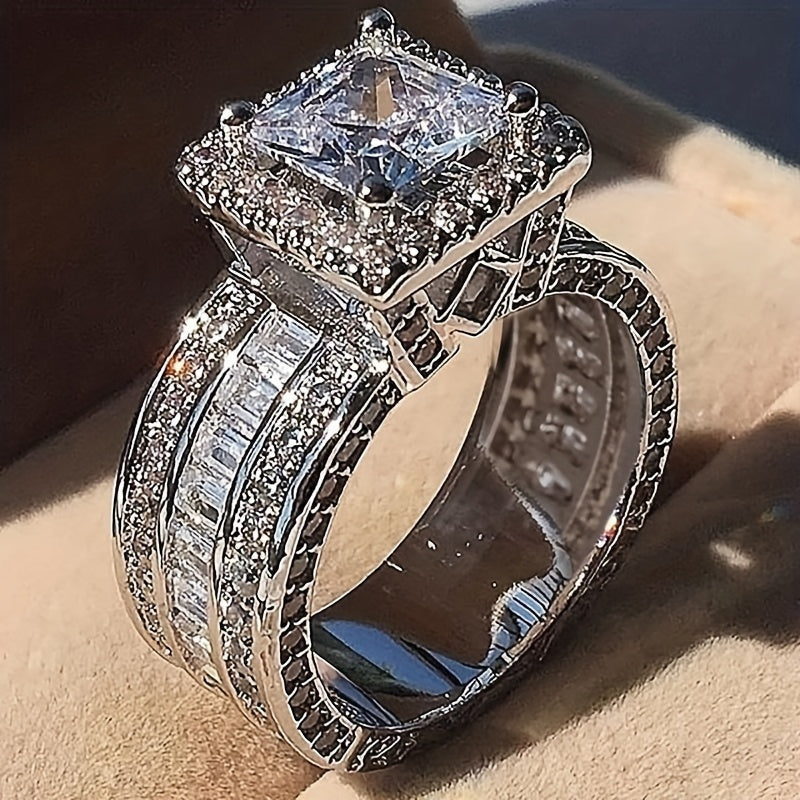 Beatrix | Women Square Cubic Zirconia Ring