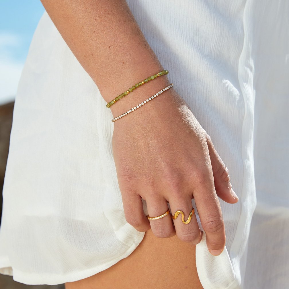 Cordelia Gold Tennis Bracelet - Beautiful Earth Boutique