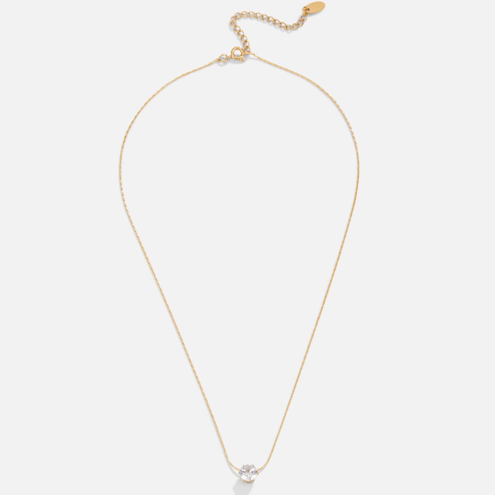 Lora Round Crystal Necklace - Joie d’Or