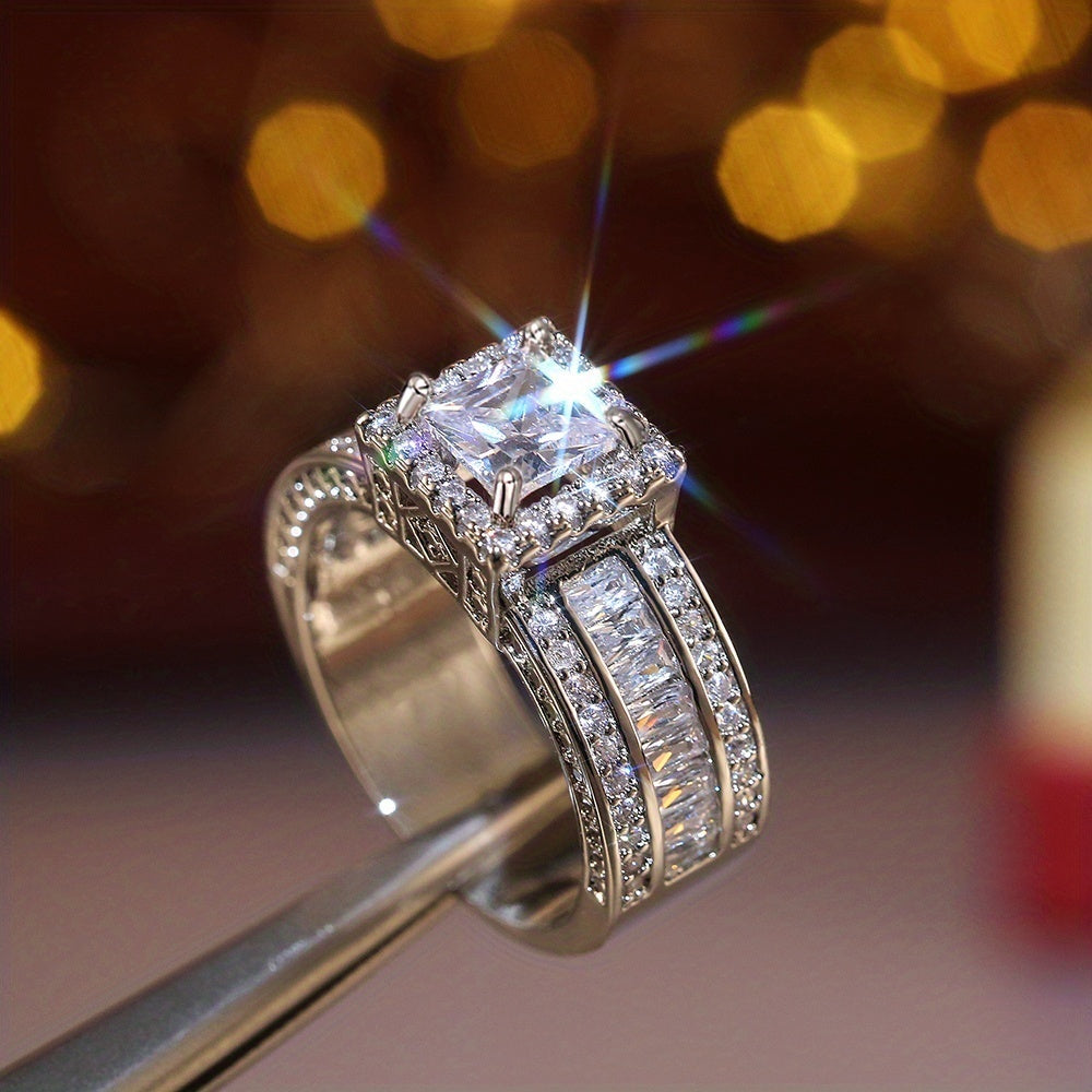 Beatrix | Women Square Cubic Zirconia Ring