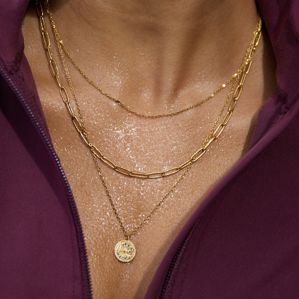 Geya Coin Layered Necklace - Beautiful Earth Boutique