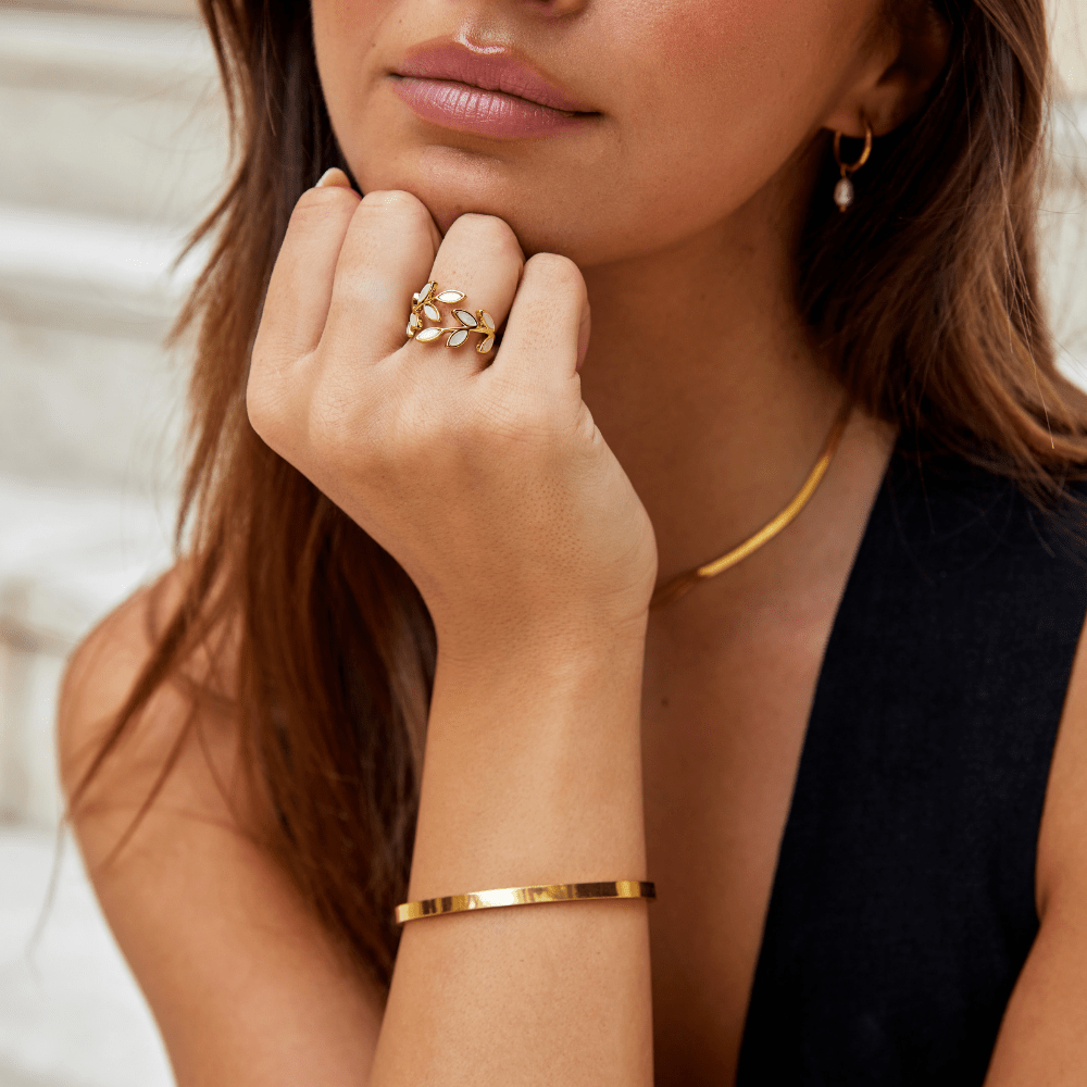 Gold Leaf Ring - Beautiful Earth Boutique