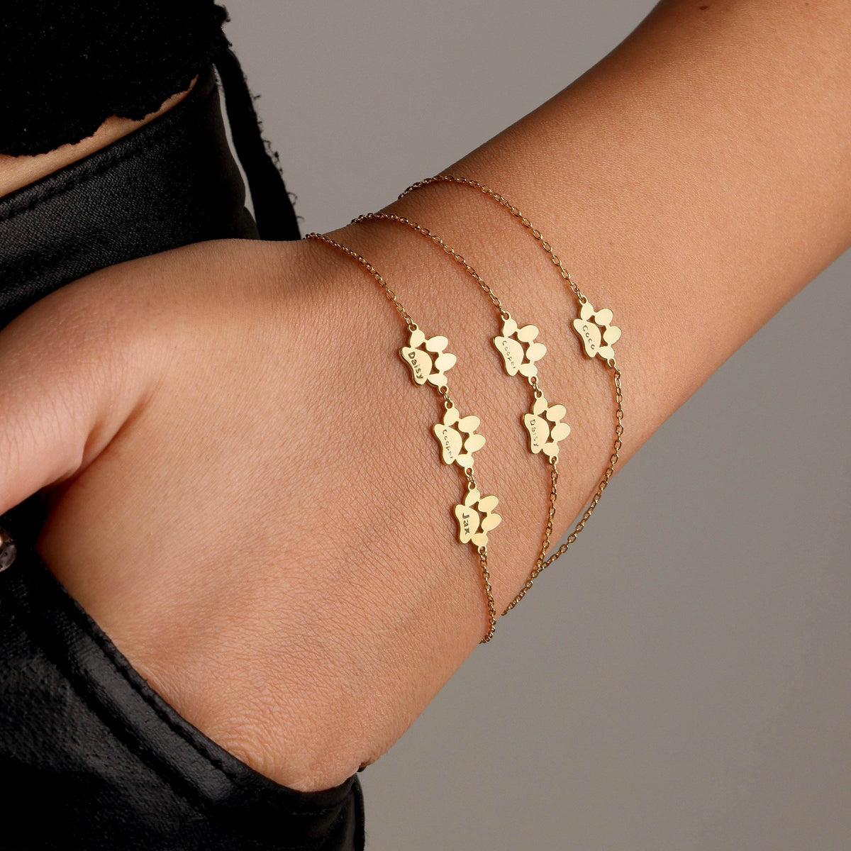 Paw Print Name Necklace/Bracelet - Regal Collective