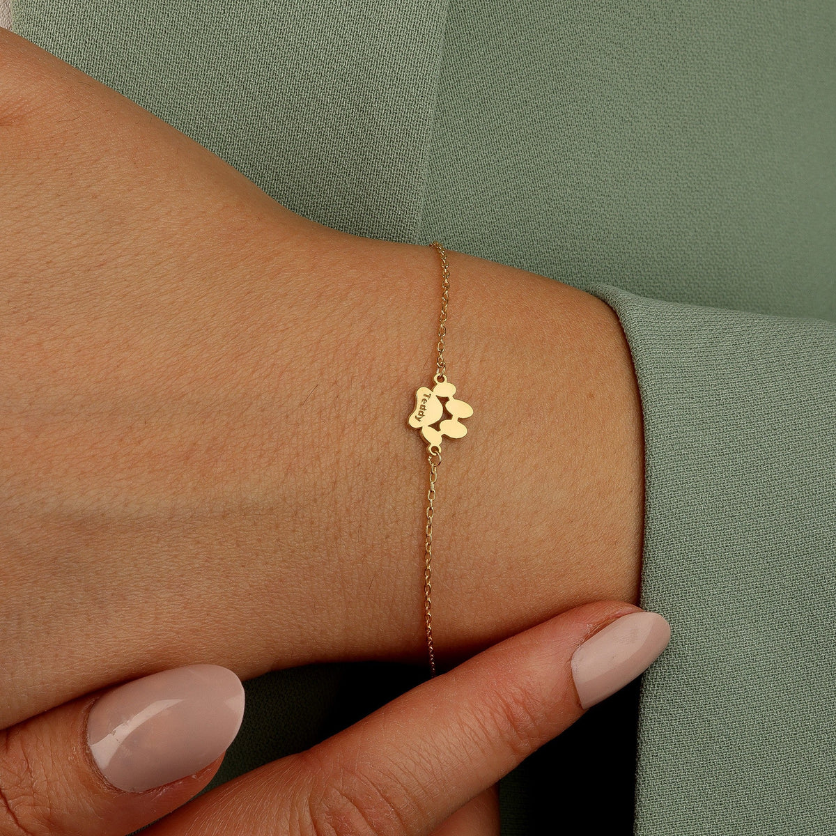 Paw Print Name Necklace/Bracelet - Regal Collective