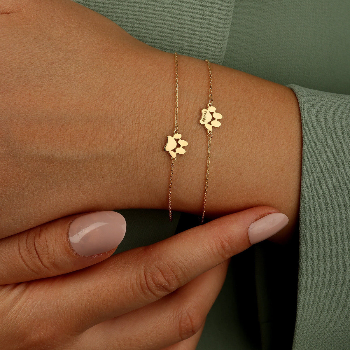 Paw Print Name Necklace/Bracelet - Regal Collective
