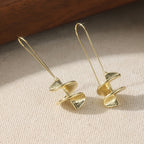 Philippa | Women Gold Plated Leaf Statement Drop Earrings