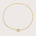 Hattie | Women Paperclip Chain Charm Necklace Short Length