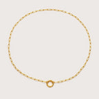 Flossie | Women Paperclip Chain Charm Necklace Long Length