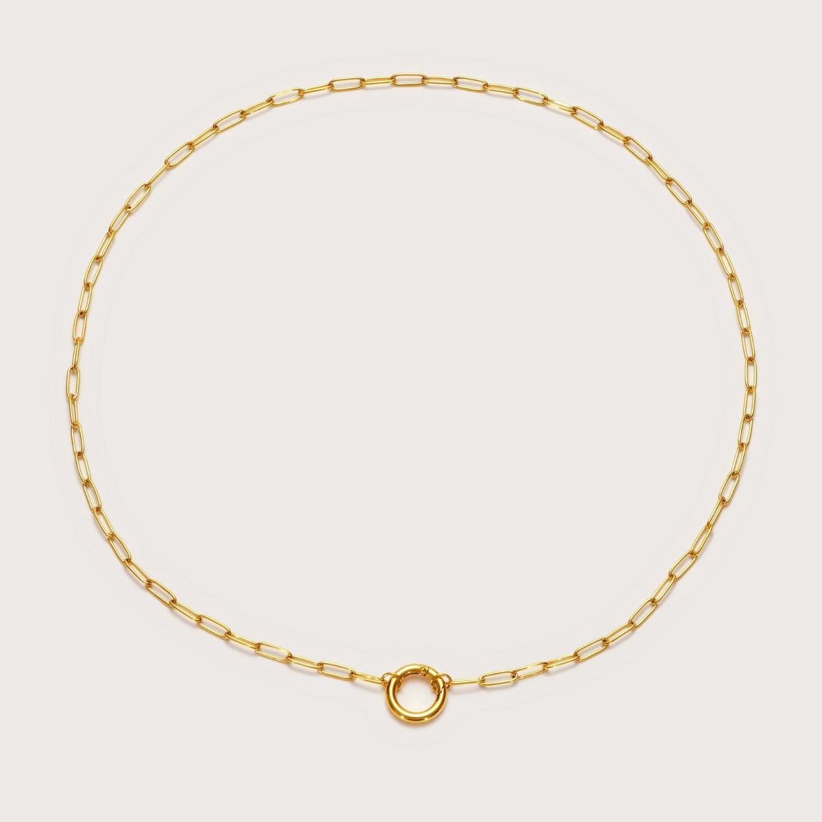 Flossie | Women Paperclip Chain Charm Necklace Long Length