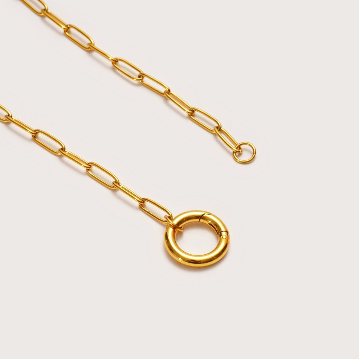 Flossie | Women Paperclip Chain Charm Necklace Long Length