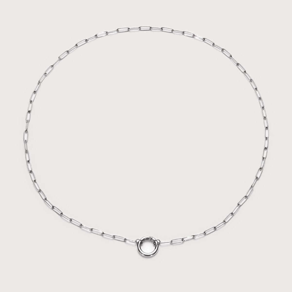 Flossie | Women Paperclip Chain Charm Necklace Long Length