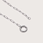 Imelda | Women Paperclip Chain Charm Necklace Medium Length