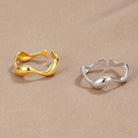 18K Gold Wave Ring - Beautiful Earth Boutique