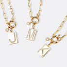 Pave Initial Pendant Necklace