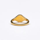 Selene Jewelry gold signet ring, inner view