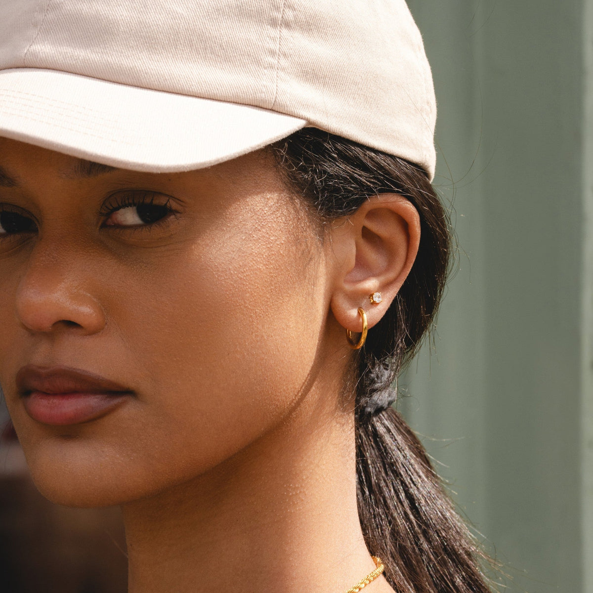 Edwina | Women Classic Mini Hoop Earrings 10 mm