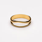 Selene Jewelry gold double band ring