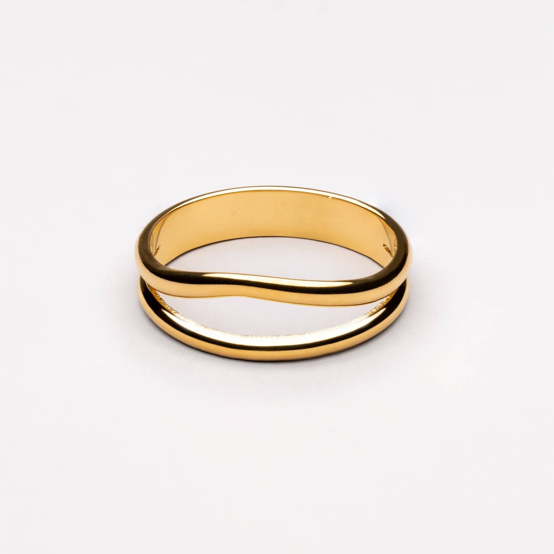 Selene Jewelry gold double band ring