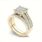 Elegant Vintage Stackable Zirconia Bridal Ring