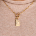 Pave Initial Pendant Necklace