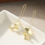 Philippa | Women Gold Plated Leaf Statement Drop Earrings