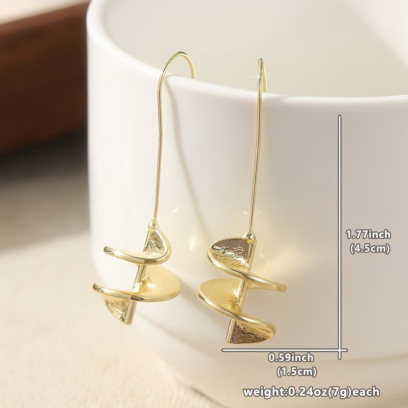 Philippa | Women Gold Plated Leaf Statement Drop Earrings