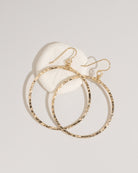 Boho Hoop Earrings small size product shot on white background