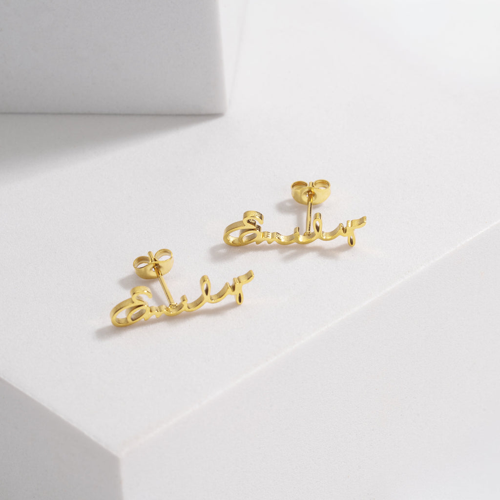 Customized Name Earrings - Regal Collective