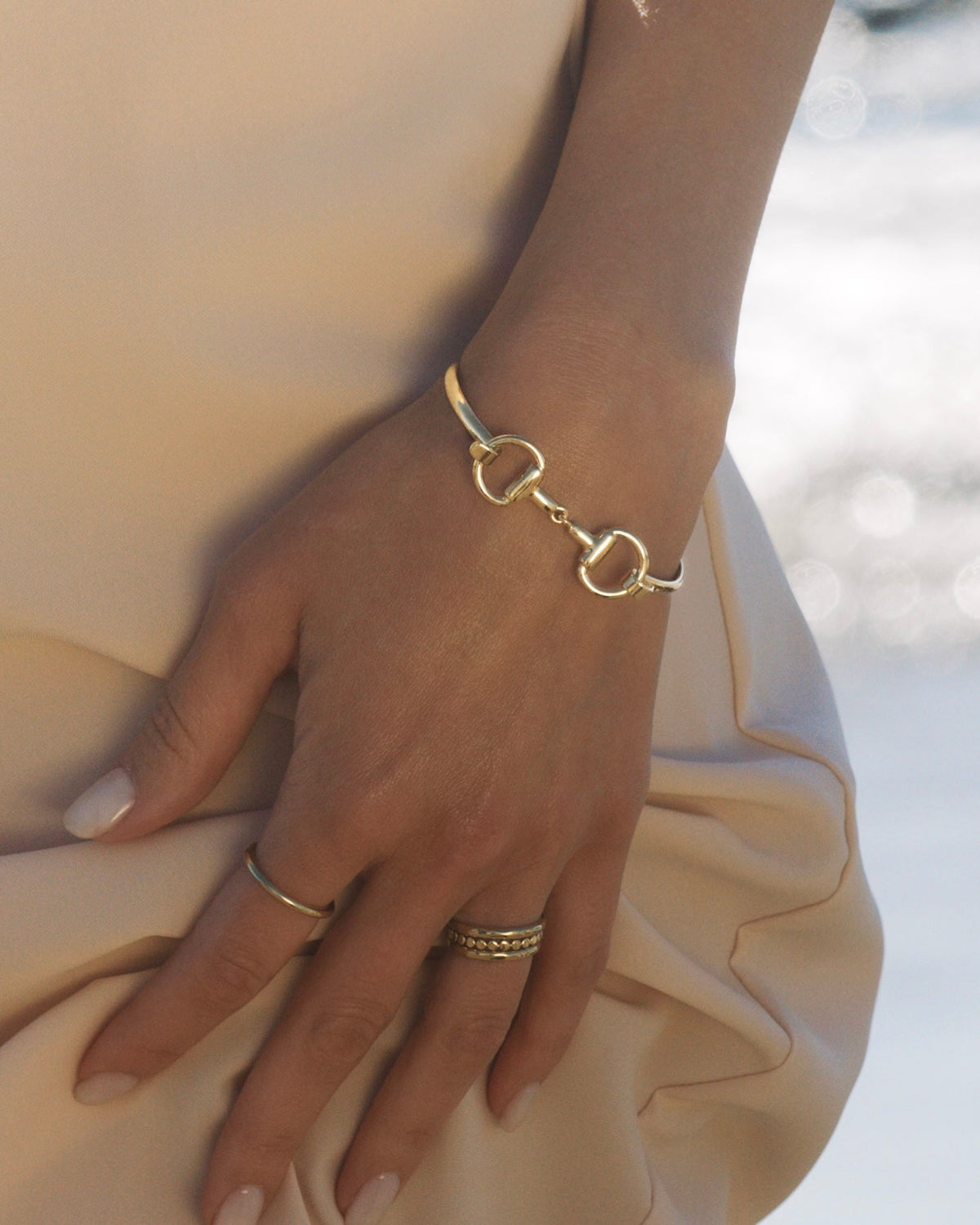 Horse Bit Bracelet lifestyle product photo, alternate view