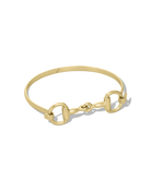 Horse Bit Bracelet in gold, style B product shot on white background