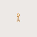 Maude | Women Crystal Initial Letter Necklace Charm