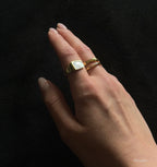 gold ring set