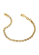 Gold rope chain bracelet