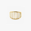 Striped Mother of Pearl Ring