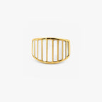 Striped Mother of Pearl Ring