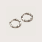 Silver Ultimate Mini Hoops 12mm close-up showing hoop detail