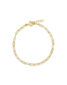 Gold thick chain-link bracelet