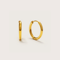Women Classic Mini Hoop Earrings 10 mm in gold tone
