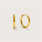 Women Classic Mini Hoop Earrings 10 mm in gold tone