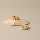 Mini Pearl Huggies Earrings
