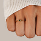 Birthstone 18K Gold Rings - Beautiful Earth Boutique