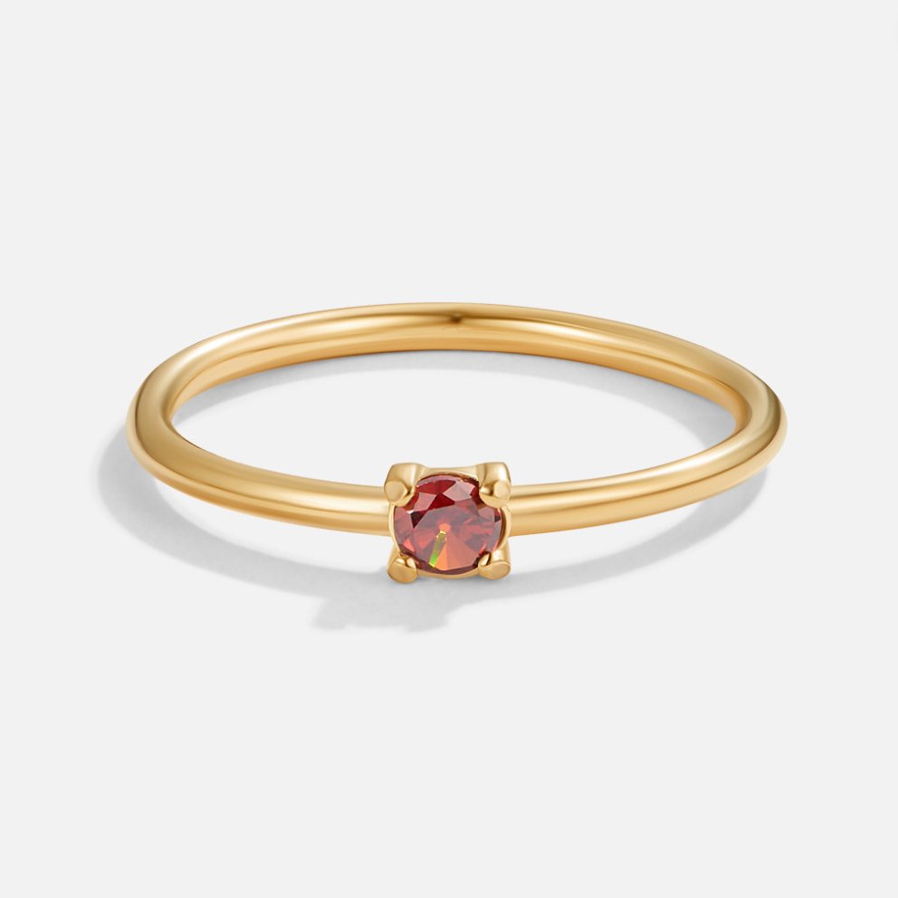 Birthstone 18K Gold Rings - Beautiful Earth Boutique