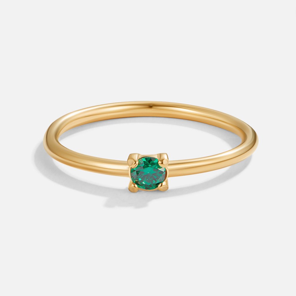 Birthstone 18K Gold Rings - Beautiful Earth Boutique