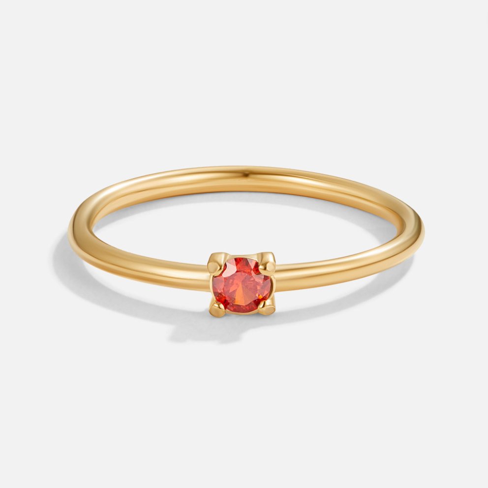 Birthstone 18K Gold Rings - Beautiful Earth Boutique