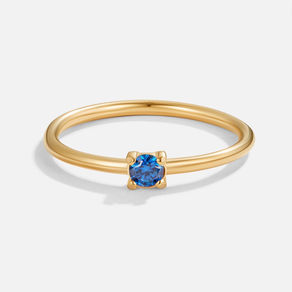 Birthstone 18K Gold Rings - Beautiful Earth Boutique