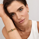 Gold Beaded Birthstone Bracelet